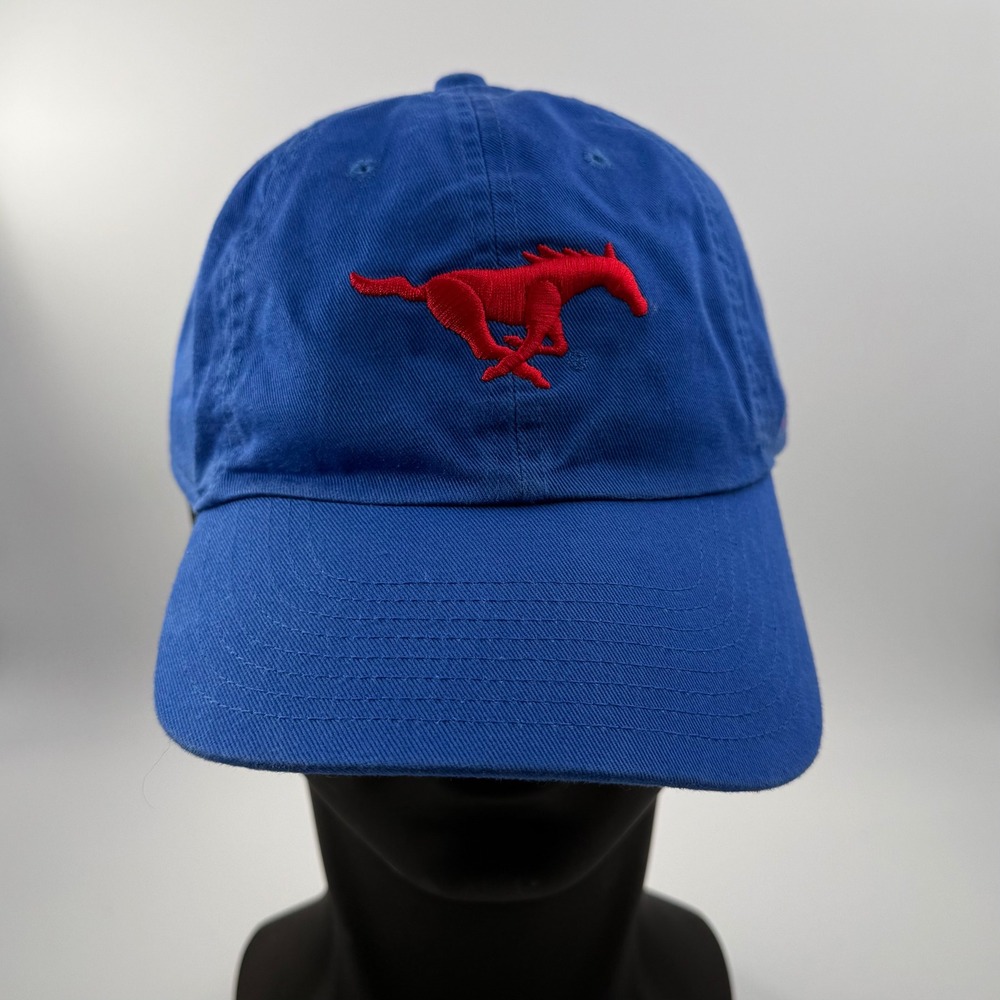 Nike Heritage86 SMU Mustangs Hat Blue Red Dri-FIT Adjustable Baseball Cap
